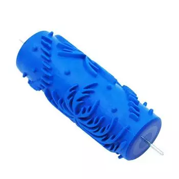 5-дюймовый тисненый малярный валик с рукавом для настенного трафарета, кисть с цветочным узором, декор #6 type 6,