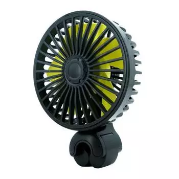 5 Fan Blades Car Back Seat Fan 3-speed Adjustable USB Auto Fan Car Air Cooler Car Back Seat Style A