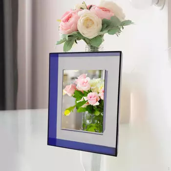 5 Frame Picture Home Decor Poster Simple Photography Modern Table Top Display Blue