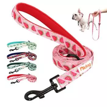 5-футовый модный нейлоновый поводок для собак с принтом, поводки для собак для маленьких, средних и больших собак, мягкая мягкая веревка для прогулок с домашним животным, поводок для чихуахуа, питбуля 150cm