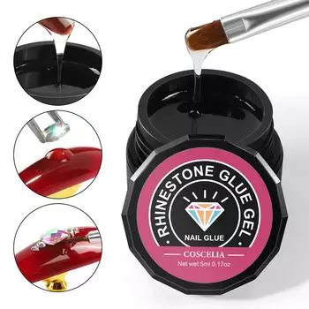 5 г клеи для ногтей для липких инструментов для украшения ногтей, сильный клей для ногтей, клей со стразами