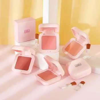 5 г палитра румян, монохромная портативная косметическая палитра румян для контура щек, палитра румян для девочек 2