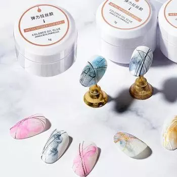 5 г полезный высокопигментированный долговечный эффект для ногтей клей для рисования Art Line польский гель маникюр дизайн для салона белый