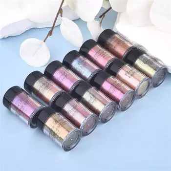 5 г пудра-хамелеон с блестками голографическая пудра-хамелеон перламутровый хром DIY цветная зеркальная пудра-хамелеон