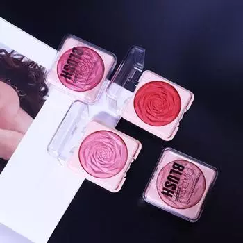 5 г румяна для лица, стойкая нелетучая пудра, осветляет тон кожи, монохромный цветочек, пигмент для лица, румяна для щек, принадлежности для макияжа A