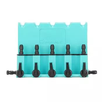 5-ходовой клапан контроля потока воздуха для аквариума Водонепроницаемый аквариум Аксессуары для аквариума