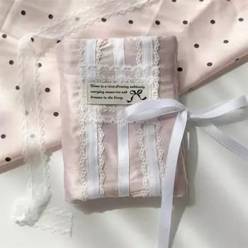 5 Holes Scrapbook Notebook Cover Lace Bow Card Booklet Cover Loose-leaf Notebook Cover Stationery