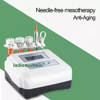 5 в 1 безыгольное устройство для мезотерапии EMS фотонная электропорация антивозрастной радиочастотный косметический аппарат инструмент для ухода за кожей вокруг глаз подтяжка лица EU белый