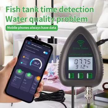 5 in 1 Tuya WiFi Salinity Tester TDS EC SG TEMP App Monitor PH Meter Digital Water Quality Detector for Pool Aquarium Fish Tank