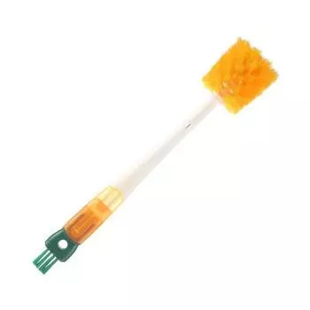 5 in 1 Water Bottles Cleaner Long Handle Bottle Gap Cleaner Brush Glass Milk Bottles Cleaning Tool