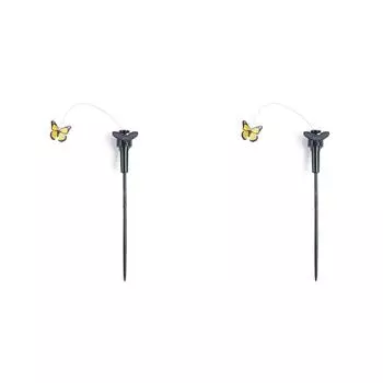 5# Искусственные летающие газонные колья на солнечных батареях для украшения двора (бабочка)