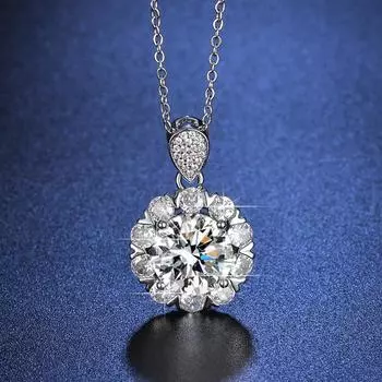 5 карат большой бриллиант гексаграмма подвесной светильник роскошный имитация муассанита снежинка ожерелье женские ювелирные изделия