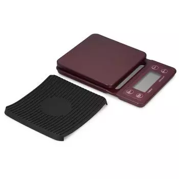 5 кг/0,5 г Кофейные капельные весы Точные электрические кухонные весы с большим четким ЖК-дисплеем Кофейные весы black