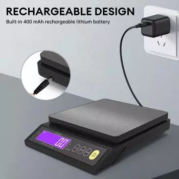 5 кг/10 кг электронные кухонные весы многофункциональные весы из нержавеющей стали для измерения веса выпечки водонепроницаемые перезаряжаемые весы