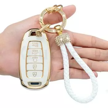 5 кнопок для Hyundai i30 Ix35 KONA Encino Solaris Azera Grandeur IG Accent Santa Fe Palisade TPU чехол для автомобильного ключа чехол для брелока