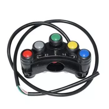 5 кнопок, мотоцикл, скутер, квадроцикл, руль, сигнал поворота, переключатель управления светом