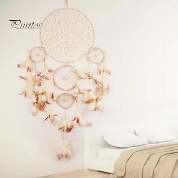 5 колец перо Ловец снов домашнее настенное украшение украшение ремесло подарок