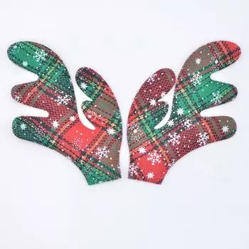 5 комплектов, 85*120 мм, рога, скрапбукинг, сделай сам, наклейка на уши лося, мягкие аппликации, нашивки с плоской задней частью, украшения, поставка разноцветный