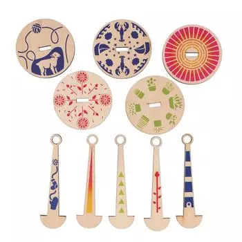 5 комплектов держателей пряжи на запястье деревянные портативные прялки для пряжи для кафе на открытом воздухе путешествия