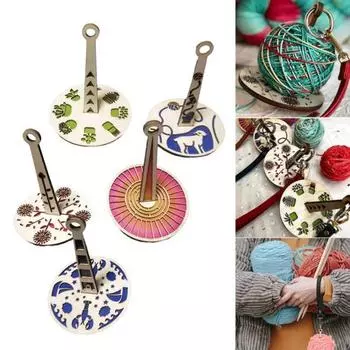 5 комплектов держателей пряжи, удобный легкий портативный деревянный держатель пряжи для предотвращения запутывания и смещения пряжи Sets