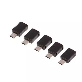 5 комплектов мини-USB типа C, мужская головка с оболочкой, разъем разъема Micro USB