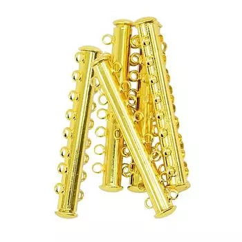 5 комплектов многонитевых магнитных застежек, ювелирные изделия своими руками, 8 нитей, 46x10x6 мм 6 strand 35x10x6mm золотой