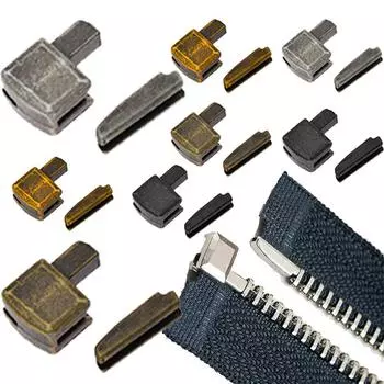 5 комплектов швейных инструментов «сделай сам», индивидуальная застежка-молния с открытым концом, ремонт металлической нижней пробки, аксессуары 3 серебряный