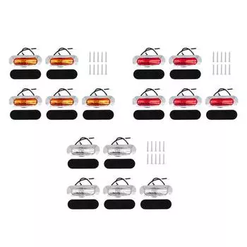 5 комплектов сигнальных огней высокой яркости 4 светодиодных габаритных фонарей боковые указатели поворота для морских устройств DC1 Yellow