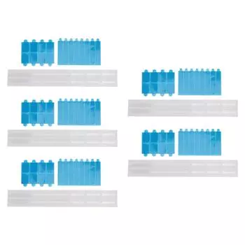 5 комплектов сменных клейких полосок для экрана конфиденциальности и держателей для крепления слайдера для компьютера