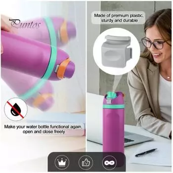 5 комплектов сменных кнопок для бутылок с водой Owala FreeSip 19/24/25/32/40 унций, кнопочный переключатель, верхняя крышка, уплотнитель, стопор, детали с пружинами, отвертка Sets