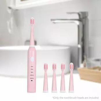 5 комплектов сменных насадок для электрической зубной щетки SA-86, набор сверхмягких насадок для щеток чёрный