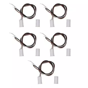 5 комплектов встраиваемых магнитных переключателей DC100V 10W NO NC дверной оконный герконовый переключатель для системы сигнализации Access Con