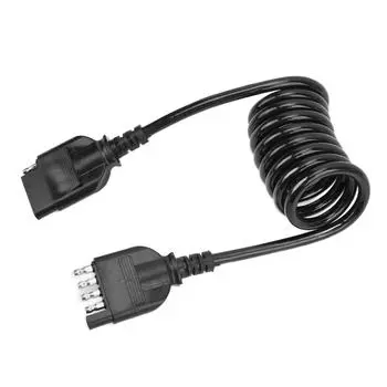 5-контактный разъем жгута проводов для освещения прицепа, удлинительный кабель, гнездо для провода, штекер