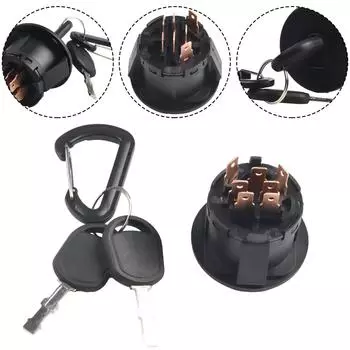 5-контактный выключатель зажигания и ключ для Cub Cadet для 925-06119 725-04227 725-04230 Пластиковая замена реле стартера зажигания CHINA