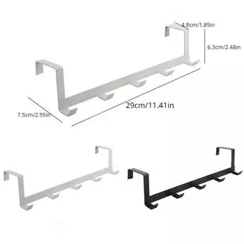 5 крючков, подвесная дверная вешалка, органайзер, вешалка для одежды, крючки, полка для хранения, держатель для бумажных полотенец
