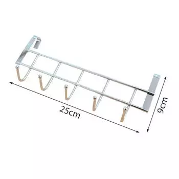 5-крючковая вешалка для одежды, пальто, полотенец, держатель, полка над дверью, для дома, ванной, кухни, органайзер для шляп, над дверью, крючки