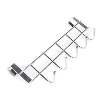 5-крючковая вешалка для одежды, пальто, полотенец, держатель, полка над дверью, для дома, ванной, кухни, органайзер для шляп, над дверью, крючки 5-Hooks