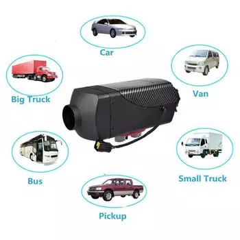 5 кВт 24 В дизельный автомобильный воздушный обогреватель с зажиганием, медный автомобильный парковочный обогреватель, портативный автономный обогреватель с дистанционным управлением