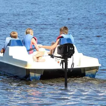 5 л.с. 48 В 1200 Вт подвесной лодочный мотор с длинным валом электрический рыболовный лодочный двигатель 3000 об/мин подвесной троллинговый мотор чёрный