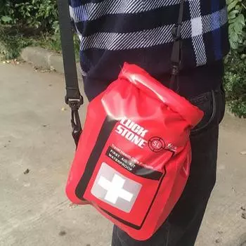 5 л сумка для оказания первой помощи, водонепроницаемая, большой емкости, портативная, для путешествий на открытом воздухе, кемпинга, пешего туризма, походов, органайзер для предметов первой помощи с откидной крышкой 5L красный