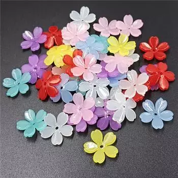 5 лепестков цветочные украшения 20 шт. желейные цветные аксессуары сосуд для волос аксессуары изготовление своими руками материал ручной работы мода синий