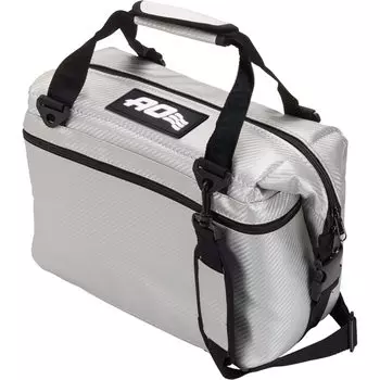 5 лет AO Coolers 12 Pack Carbon Soft Cooler Silver 11L устойчивый к пятнам легкий изолированный холодильник-коробка-холодильник сумка-холодильник изолированная сумка для кемпинга на открытом воздухе