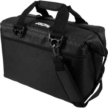 5 лет AO Coolers 24 шт. Карбоновый мягкий кулер Черный 23 л Устойчивый к пятнам Легкий Изолированный ящик-холодильник Сумка-холодильник Изолированная сумка Отдых на природе Кемпинг чёрный