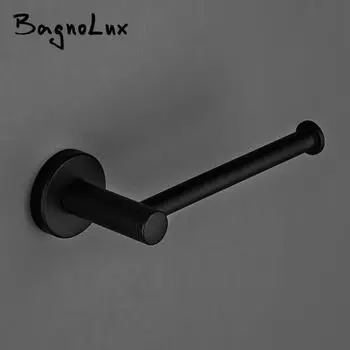 5 лет гарантии, высокое качество, оптовая продажа, акция, премиум-класса, матовый черный крючок для салфеток, латунный держатель для рулонов бумаги в ванной