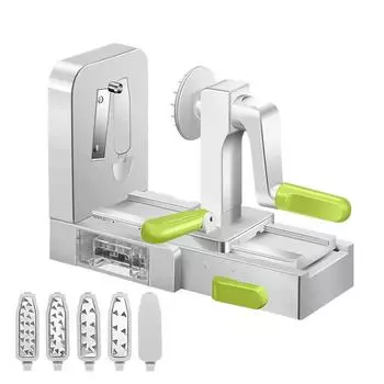 5 лезвий овощная спиральная нарезка цуккини лапша машина лучшая овощная спиральная нарезка фигурный измельчитель для жарки резак для макарон спагетти машина