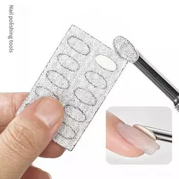 5 листов/набор для отодвигания кутикулы, самоклеящаяся пилка для песочных хлопьев, набор для предварительной полировки ногтей, инструмент для маникюра 100#