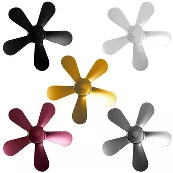 5-лопастная алюминиевая зимняя дровяная дровяная каминная печь с лопастями вентилятора золотистый