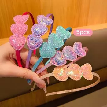 5 Любовных обручей для волос Сладкий ветер Милые заколки для волос Подходят для ежедневного использования Аксессуары для волос