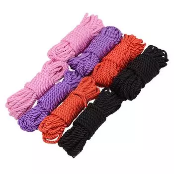 5 м 10 м веревка из мерсеризованного материала кровать БДСМ связывание веревка руки и ноги связывание обучение взрослые секс-товары реквизит Black5Rice