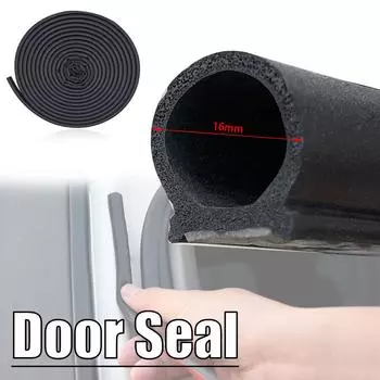 5 м/16,4 фута, уплотнительная полоса для двери автомобиля, EPDM, резиновая, шумоизоляционная, пылезащитная, звукоизоляционная, клейкая для Hyundai KIA, Opel, Ford Volvo